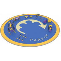 Готовый проект спортивно-игровой площадки Паркур-1